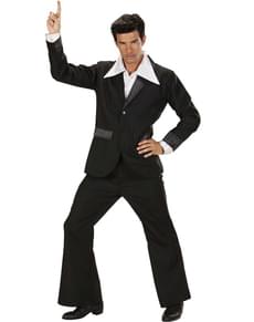 Costume disco noir homme