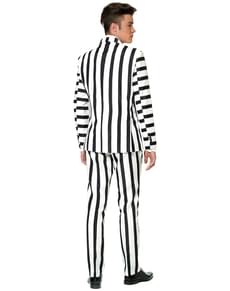 Striped Black and White Suitmeister Anzug