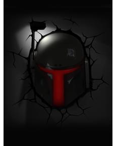 Lampada da muro 3D Boba Fett Star Wars