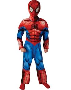 Ultimate Spiderman muskuløst kostume deluxe til drenge