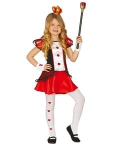 Déguisement de dame de cœur pour fille