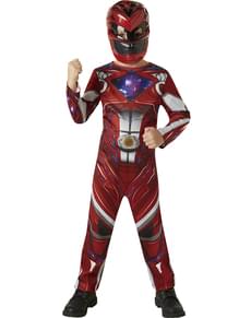Boy's Red Power Ranger Movie Costume
