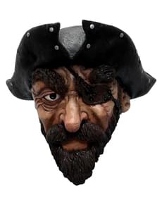 Maschera pirata dei mari in lattice per adulto