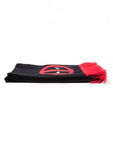 Deadpool Scarf with Classic Logo and Face