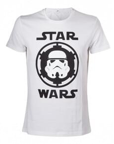 Star Wars hvid Stormtrooper t-shirt til mænd