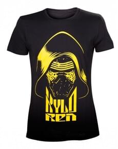 Svart ig Gul Kylo Ren Star Wars T-Skjorte for Menn