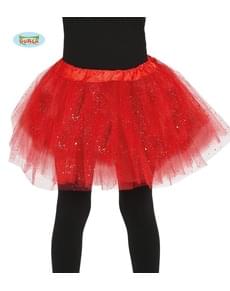 Tutu rouge paillettes fille