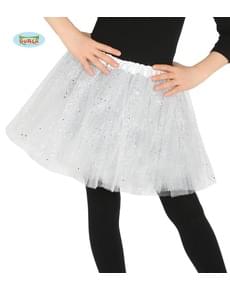 tutu blanc paillettes fille