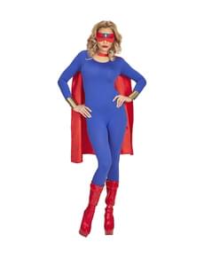 Umhang Superheld, rot für Erwachsene