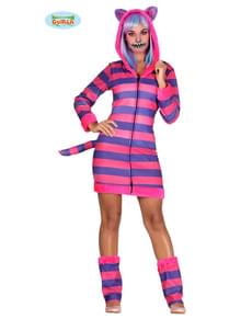 Gestreiftes Katzen Kostüm für Damen