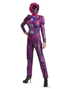 Costume Power Ranger rose movie deluxe femme